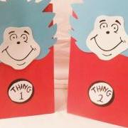 Cat in the Hat Inspired Thing 1 and Thing 2 Goodie Bags